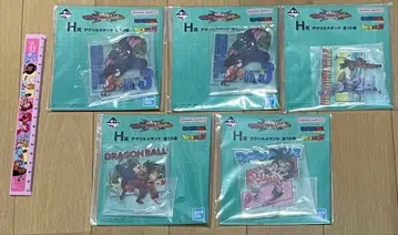 드래곤볼 제일복권 아크릴 스탠드 5개 세트