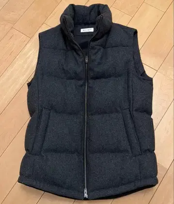 PLST 남성용 그레이 다운 베스트