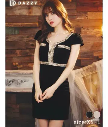 DAZZY 블랙 타이트 드레스 M