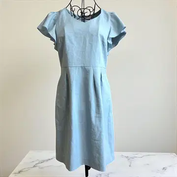 PROPORTION 반팔 무릎 기장 원피스 사이즈 3 스카이블루