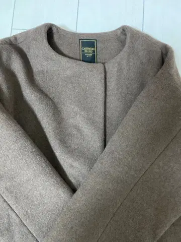 새상품급 anyfam 캐시미어 블렌드 롱 코트 브라운