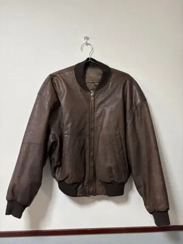 JC Ghezzi 가죽 ma-1 봄버 자켓