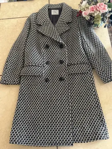 IENA 이에나 트위드 롱 피코트 36size 새상품급