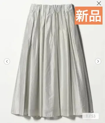 UNITED ARROWS 틴트 시어 개더 스커트