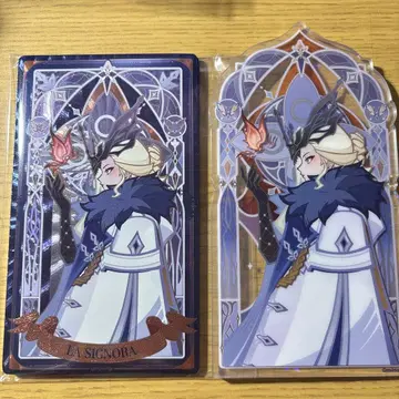 시니뇨라 숙녀 홀로그램 카드 아크릴 스탠드