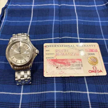 OMEGA 자동 와인딩 손목시계 실버 골드 정크제품