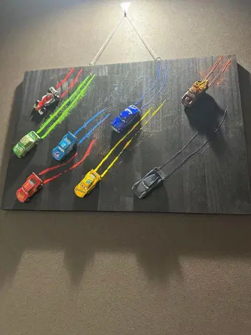 레이스 테마 벽걸이 아트 미니카 카즈