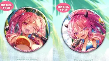 SOUND VOLTEX 복권 D상 캔뱃지 레이시스 그레이스 세트