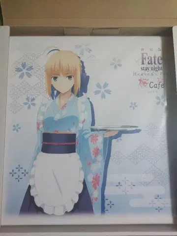 Fate/stay night 세이버 벚꽃 카페 캔버스 아트