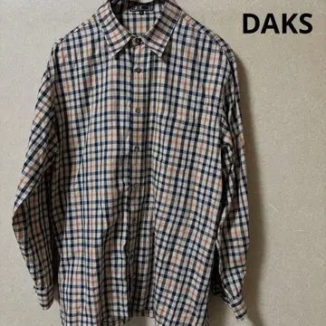 DAKS 닥스 긴팔 셔츠 체크 베이지