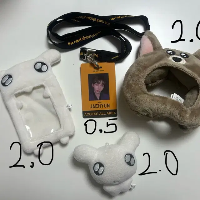 보이넥스트도어 명재현 띵멍이 포카홀더 사원증 응원봉 커버