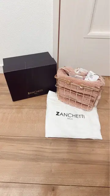 새상품 자케티 ZANCHETTI 마켓백 MARKETBAG 피치
