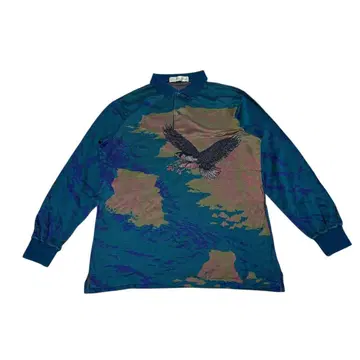 GRAND MONARCH 독수리 긴팔 피케 셔츠 mizuno