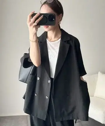 ANGIE 하프 슬리브 자켓