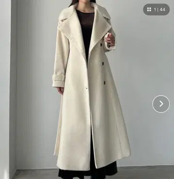 Louere 2way 하이넥 울 라이크 허리 쉐이프 플레어 코트