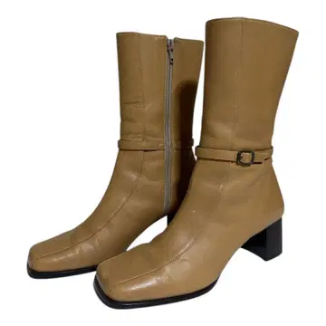 베이지 23cm 심플 성인 고급 빈티지 중간 굽