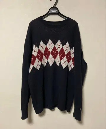 아놀드 파머 니트 아가일 체크 L 사이즈