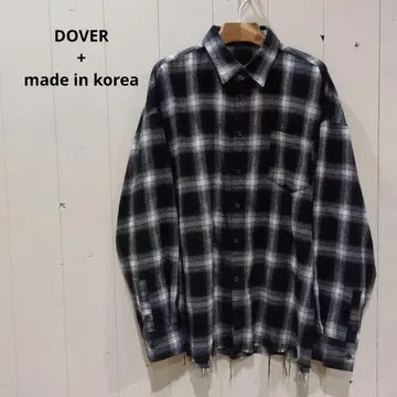 DOVER made in korea 옴브레 체크 플란넬 셔츠