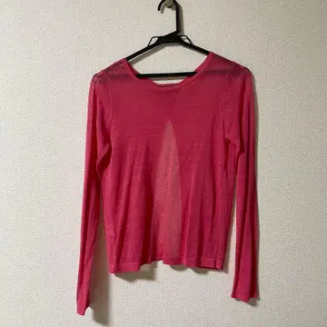 LAURA ASHLEY 핑크 긴팔 상의 XS