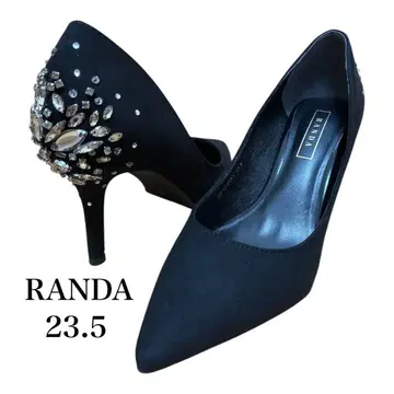 새상품급 RANDA 비쥬 펌프스 블랙 결혼식 2차 모임 파티