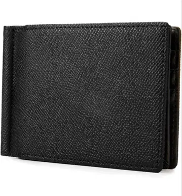 블랙 접이식 지갑 머니클립