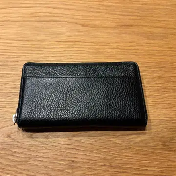 가죽 컴팩트 장지갑 [ - to ALIGN_G ] -매트 블랙-