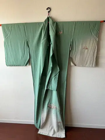 [ 미재단 ] 호몬기 작은 꽃 자수 초록색