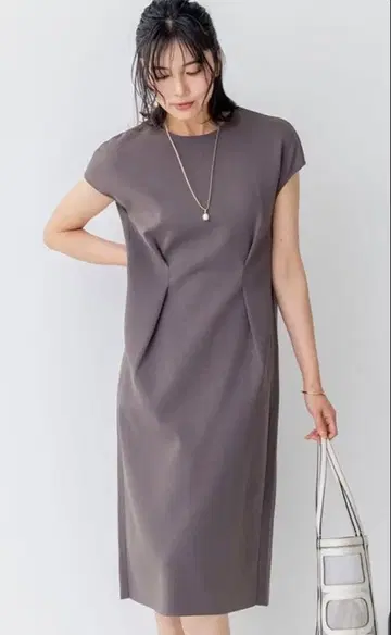 [ 세탁 가능 ] 아세테이트 밀라노 리브 니트 원피스