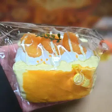 주물주물 순수 진흙 L 사이즈 귤 크림 샌드 타바스코 스퀴즈