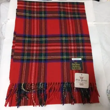 글렌 프린스 GLEN PRINCE 영국제 램스울 체크 스톨 새상품