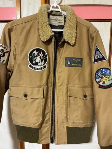 AVIREX 아비렉스 코튼 G-1 XL 브라운