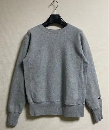 USA제 Champion 리버스 위브 무지 맨투맨 빨간색 택 M