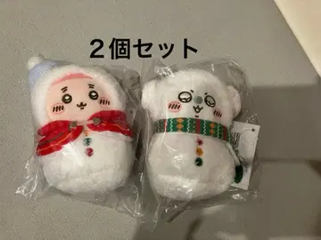 치이카와 (먼작귀) 모몽가 헌책방 눈사람 마스코트 2개 세트