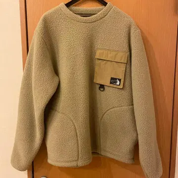 ROKX 카키 플리스 자켓 가슴 포켓 부착