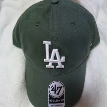 47 클린 업 LA 캡 올리브 그린