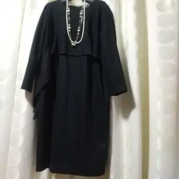 새상품급 비아지오 블루 빅 사이즈 인기 아지메 프릴 울 원피스