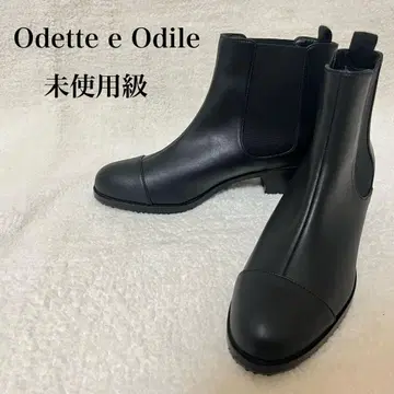 [ 오데트 e 오딜 ] 미사용급 사이드 고어 부츠 블랙