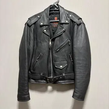 쿠이 런던 가죽 더블 라이더 자켓 블랙