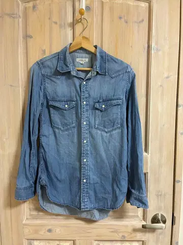 ORDINARY FITS 데님 셔츠 긴팔 라이트 블루