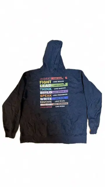 US 네이비 후드 부착 후드티