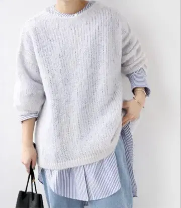 저널 스탠다드 리룸 모헤어 메쉬 니트 풀오버 상의