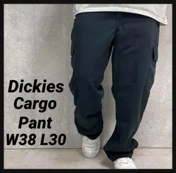 디키즈 워크 팬츠 블랙 치노 팬츠 카고 W38 L30