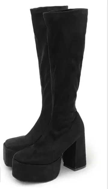 그레일 스트레치 청키힐 롱 부츠[zr1287] 스웨이드