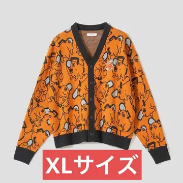 Graniph 그라니프 x 체인소 맨 포치타 자카드 가디건