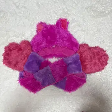 디즈니 체셔 고양이 머플러 부착 모자 팬캡