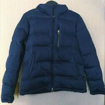 멘즈 비기 네이비 다운 자켓 후드 부착