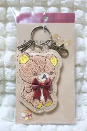 로프트 한정판  리락쿠마 키링 3단 키 후크 부착 자수pni