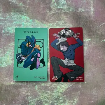 나토리 마찰 ASIA TOUR 트레이딩 카드 overdose 식탁