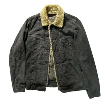 Lee 보아 카라 부착 자켓 다크 그레이