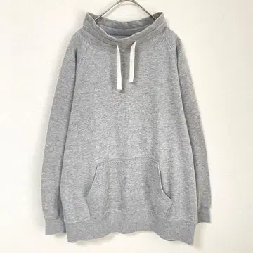 지유 GU 속기모 맨투맨 상의 그레이 하이넥 여성용 L